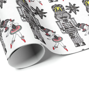 Presente Papel de envolvimento do Nutcracker