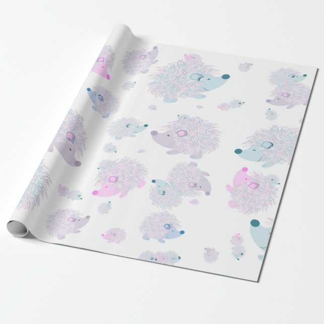 Presente Papel de envolvimento do ouriço (Desenrolado)