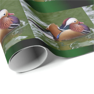 Presente Papel de envolvimento do pato de mandarino
