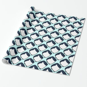 Presente Papel de envolvimento do pinguim de Adelie