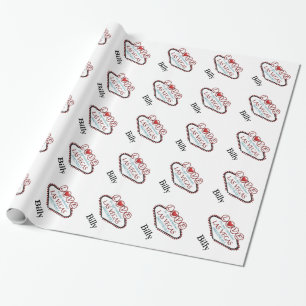 Presente Papel de envolvimento do querido do dia dos