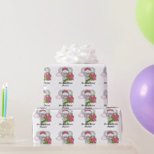 Presente Papel de envolvimento do rato do chá de panela