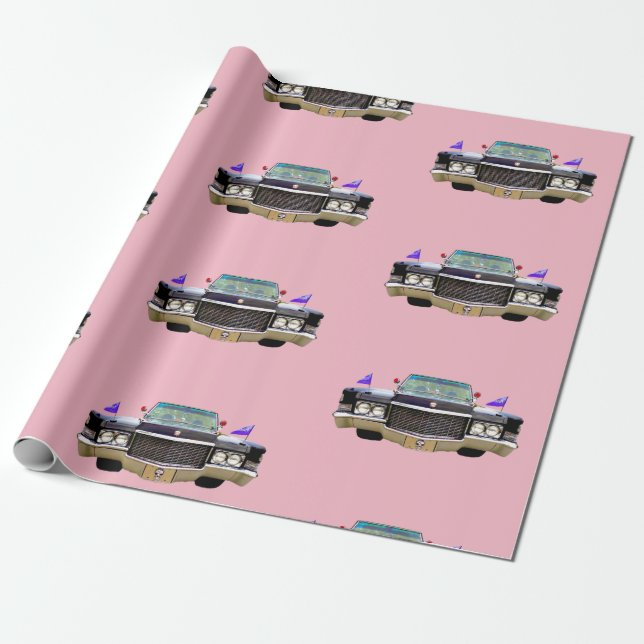 Presente Papel de envolvimento do rosa de Elvira (Desenrolado)