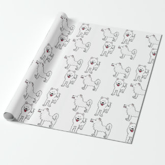 Presente Papel de envolvimento do Samoyed