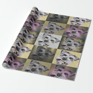 Presente Papel de envolvimento do Schnauzer para todas as