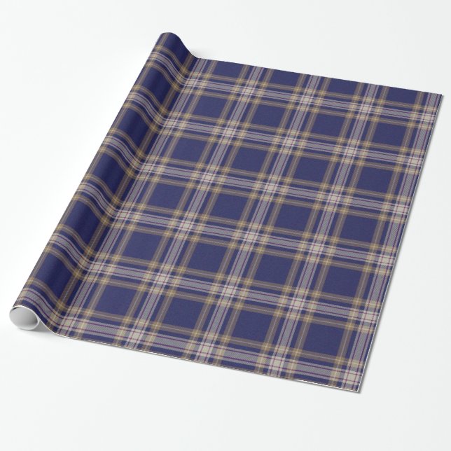 Presente Papel de envolvimento do Tartan do padeiro (Desenrolado)