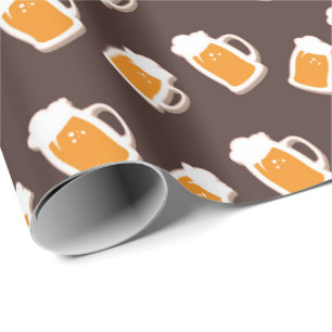 Presente Papel de envolvimento do teste padrão da cerveja