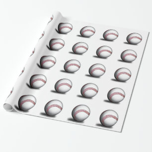 Presente Papel de envolvimento do teste padrão do basebol