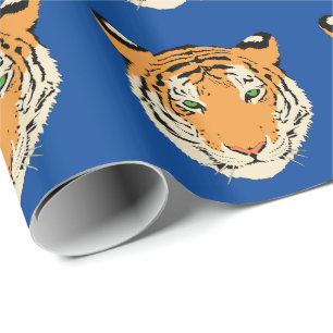 Presente Papel de envolvimento do tigre
