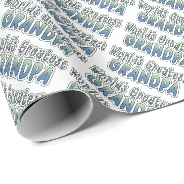 Presente Papel de envolvimento do vovô do mundo o grande (Ponta do rolo)