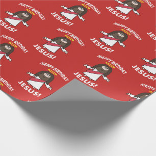 Presente Papel de envolvimento do Xmas do Natal de Jesus do