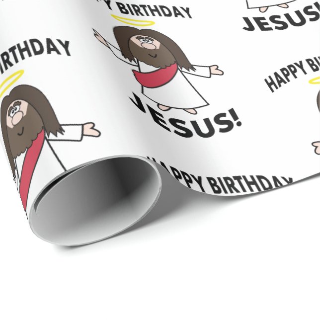 Presente Papel de envolvimento do Xmas do Natal de Jesus do (Ponta do rolo)