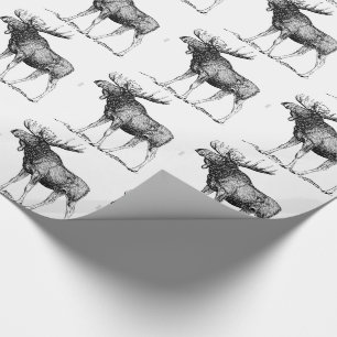 Presente Papel de envolvimento dos alces
