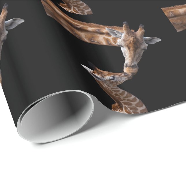 Presente Papel de envolvimento dos beijos do girafa (Ponta do rolo)