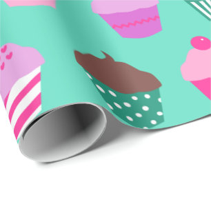 Presente Papel de envolvimento dos cupcakes