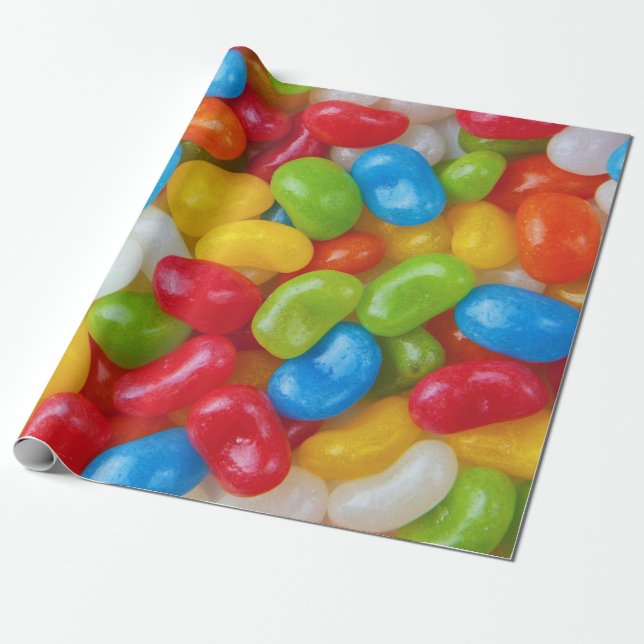 Presente Papel de envolvimento dos feijões de geléia (Desenrolado)
