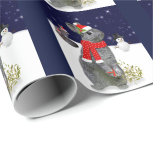Presente Papel de envolvimento dos jogos do Natal (marinho)
