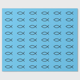 Presente Papel de envolvimento dos peixes de Icthus