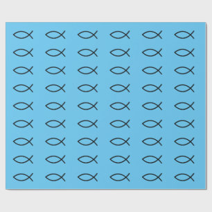 Presente Papel de envolvimento dos peixes de Icthus