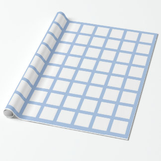 Presente Papel de envolvimento dos quadrados azuis e