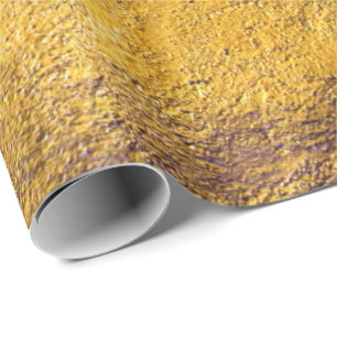 Presente Papel de envolvimento dourado chique elegante de