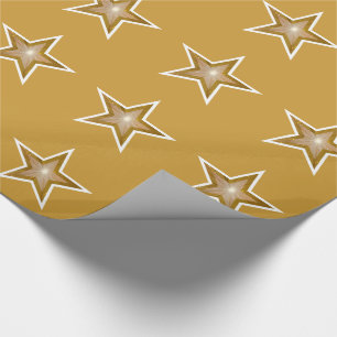 Presente Papel de envolvimento Dourado do ouro do impressã