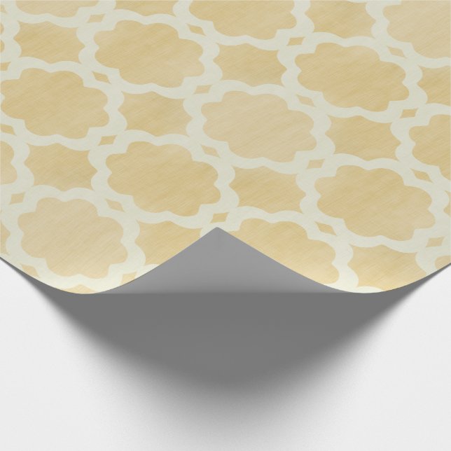 Presente Papel de envolvimento Dourado marroquino (Ponta)