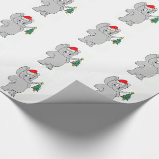 Presente Papel de envolvimento/elefante do papai noel