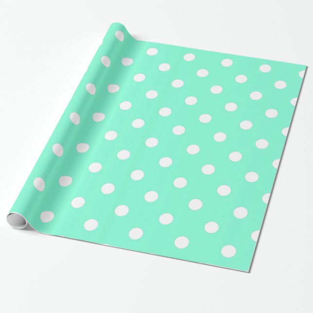 Presente Papel de envolvimento elegante das bolinhas de (Desenrolado)