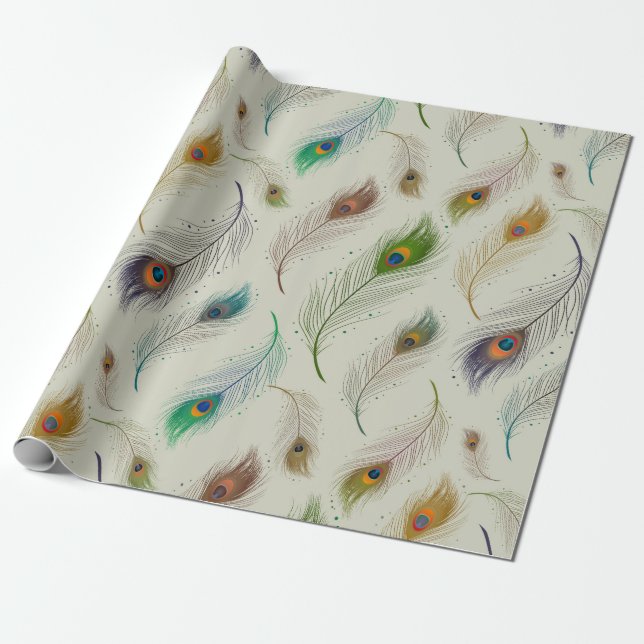Presente Papel de envolvimento elegante do teste padrão da (Desenrolado)