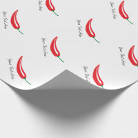 Papel de envolvimento encarnado da pimenta de