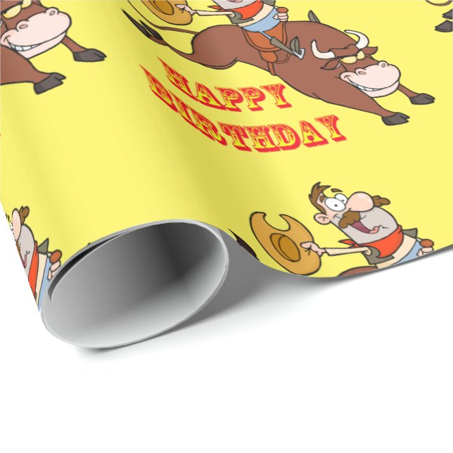 Presente Papel de envolvimento engraçado do aniversário do (Ponta do rolo)