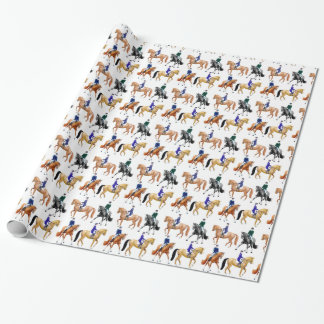 Presente Papel de envolvimento equestre do cavalo do