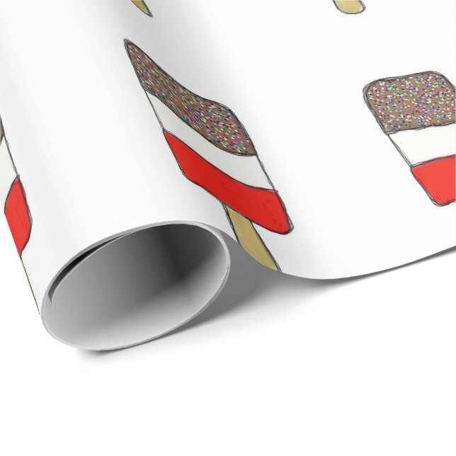 Presente Papel de envolvimento fabuloso do Lolly (Ponta do rolo)