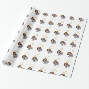 Presente Papel de envolvimento feliz de Turquia da acção 