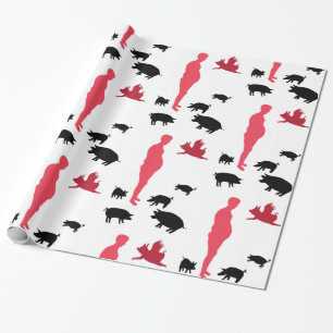 Presente Papel de envolvimento feliz de Vegeterian da