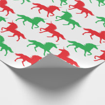 Papel de envolvimento festivo do unicórnio