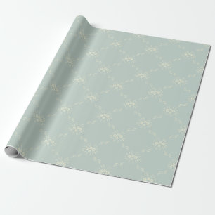 Presente Papel de envolvimento floral elegante do vintage