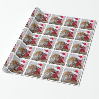Presente Papel de envolvimento - galinha do papai noel