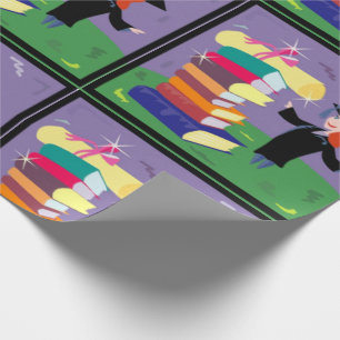 Presente Papel de envolvimento graduado da menina