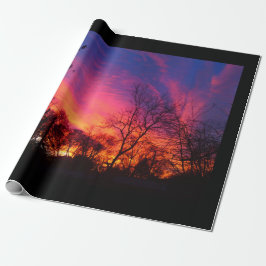 Presente Papel de envolvimento impetuoso do por do sol