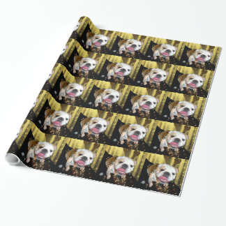Presente Papel de envolvimento inglês do buldogue