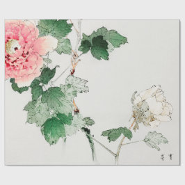 Presente Papel de envolvimento JAPONÊS do IMPRESSÃO da FLOR