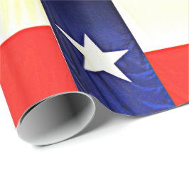 Presente Papel de envolvimento lustroso - bandeira de Texas