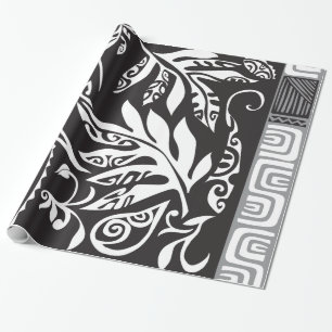 Presente Papel de envolvimento lustroso de Tatou, 30" x6