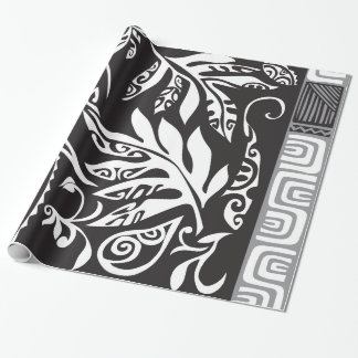 Presente Papel de envolvimento lustroso de Tatou, 30" x6