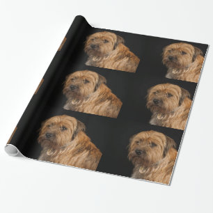 Presente Papel de envolvimento lustroso de Terrier de