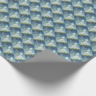 PRESENTE PAPEL DE ENVOLVIMENTO MÁGICO DO FERIADO DO