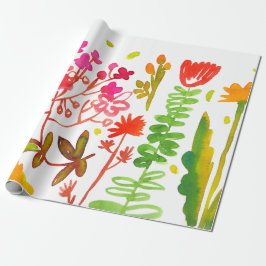Presente papel de envolvimento Matte do primavera da