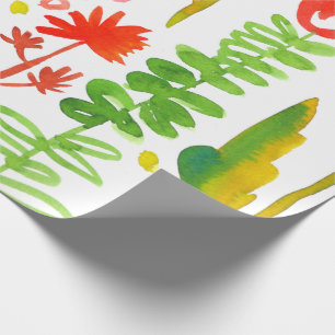Presente papel de envolvimento Matte do primavera da
